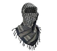 Luxns - Sciarpa tattica militare da deserto, kefiah in 100% cotone, per uomini e donne, taglia unica
