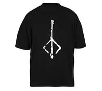 Luxogo I Cacciatori Mark Bloodborne Unisex Nera Larga Maglietta Uomo Donna Baggy Men's Women's Black T-Shirt