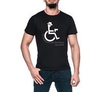 Luxogo Infinite Jest - Les Assassins des Fauteuils Rollents Uomo Nero T-Shirt Maglietta Maniche Corte Men's Black T-Shirt L