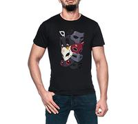 Luxogo Maschere dei ladri Persona 5 Uomo Nero T-Shirt Maglietta Maniche Corte Men's Black T-Shirt L