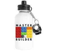 Luxogo Master Builder Bottiglia d'acqua Acciaio Inossidabile Viaggiatore Bianca Water Bottle Stainless Steel Traveller White
