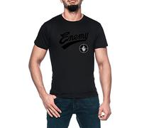 Luxogo Public Enemy Fight The Power Uomo Nero T-Shirt Maglietta Maniche Corte Men's Black T-Shirt S