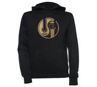 Luxogo Vieux Et Porté Acoustique Guitares Yin Yang Unisex Nero Felpa con Cappuccio Uomo Donna Unisex Black Jumper Men's Women's