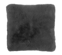 -LUXOR- living Coste - Cuscino decorativo in pelliccia sintetica effetto pelle di pecora, morbido, per decorazione soggiorno, 40 x 40 cm, colore antracite, 1 pezzo