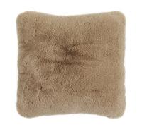 -LUXOR- living Coste - Cuscino decorativo in pelliccia sintetica effetto pelle di pecora, morbido, per decorazione soggiorno, 40 x 40 cm, colore: tortora 1 pezzo
