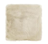 -LUXOR- living Coste - Cuscino per sedia in pelliccia sintetica per soggiorno, 40 x 40 cm, rettangolare, colore beige, set da 4 pezzi
