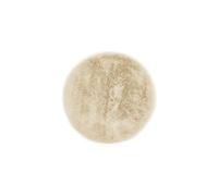 -LUXOR- living Coste - Cuscino per sedia in pelliccia sintetica per soggiorno, 40 x 40 cm, rotondo, colore beige, set da 4 pezzi