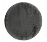 -LUXOR- living Coste - Tappeto a pelo lungo in finta pelliccia di pecora, 80 cm, rotondo, antracite
