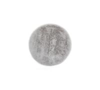 -LUXOR- living Cuscino per sedia Coste - Cuscino decorativo in pelliccia sintetica come decorazione per soggiorno o sedia, 40 x 40 cm, rotondo, grigio, set da 4 pezzi