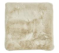 -LUXOR- living Cuscino per sedia Coste, in pelliccia sintetica come decorazione per il soggiorno o la sedia, cuscino decorativo, 40 x 40 cm, rettangolare, beige, 1 pezzo