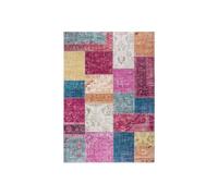 -LUXOR- living Tappeto da soggiorno Prima in design vintage, tappeto a pelo corto, stampa digitale, design intramontabile, Multi 80 x 150 cm