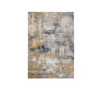 Luxor Living Tappeto Design Prima, Tappeto Vintage, Tessuto di alta qualità Grigio - Giallo, 80 x 150 cm