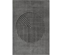 -LUXOR- living Tappeto Enna dal design moderno, effetto molto profondo, ideale per soggiorno, sala da pranzo, 80 x 150 cm, grigio