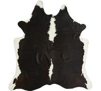 -LUXOR- living Tappeto in vera pelliccia di mucca - tappeto naturale per una vera e propria atmosfera - tappeto in pelliccia - ca. 130 x 190 cm nero fantasia