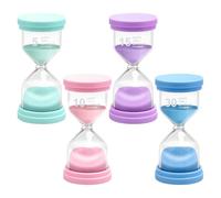 Luxoraiova Clessidra Set, Clessidre Bambini, 5/10/15/30 Minuti, Orologio Timer per Cucina, Casa, Ufficio, Classe e Giocattoli, Design Resistente e Educativo