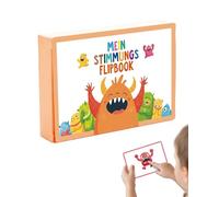 Luxorium Carte delle Emozioni per Bambini, 30 Carte Flipbook, Carte delle Emozioni con Testi Brevi e Chiari, Scoprire e Comunicare le Emozioni, Attività Educativa per Asilo Nido e Scuola Elementare