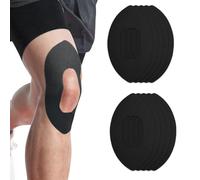 Luxorium Tape Kinesiologico per Ginocchio 10 Pezzi Pretagliati per Sport e Uso Quotidiano Elastico Tape per Supporto Nero