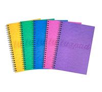 Luxpad - Taccuino formato A5, con rilegatura a spirale, formato FSC, 120 pagine, 1 pezzo, 5 colori assortiti.