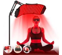 LuxRenew Max Maschera multifunzione per terapia della luce rossa per corpo e viso, 850 nm, per terapia della luce vicina all'infrarosso, a LED, attrezzatura per la cura della pelle a casa, con