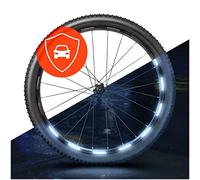 Luxshield Bicycle Reflector Stickers - Set di 64 per cerchi per biciclette da 26 / 27,5 / 28 & 29 pollici - Complementare a Cat's Eye - Adesivi per cerchi per biciclette