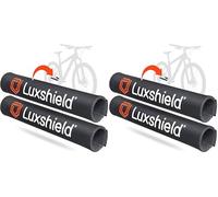 Luxshield Coppia di Protezioni per Catene, Set de 2 in Neoprene, Paracatena MTB, Protezione per Catene, Protezione per Il Telaio della Bicicletta, 20 cm x 12 cm, Nero (Confezione da 2)