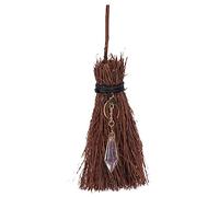 Luxshiny 1 Pz Hangings di Ramo Halloween Arredamento Ornamento Decorazioni Mini Scopa Decorazione di Halween Broomstick Ornamenti per Scope di Streghe Ferro da Stiro caffè