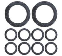 Luxshiny 10 Pezzi Anello Esterno in Plastica Nero per Portalampade | Anello Riduttore per Paralume, Fissaggio Stabile e Rimozione Facile, Accessorio per Lampade e Schermi