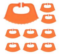 Luxshiny 10 pezzi Clip Naso per Vitelli in Plastica Arancione Svezzamento Bovini Facile e Sicuro Strumento Anti-succhiare Resistente per Allevatori e Veterinari