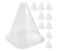 Luxshiny 10 Pezzi Coperture per Piante in Pet Trasparenti Riutilizzabili Leggere permeabilità alla Luce Protezione dal Gelo per Giardino e Inverno Rigido