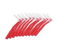 Luxshiny 10 Pezzi Spazzolini Interdentali Angolati per Igiene Orale con Setole Morbide 2,5mm in Plastica per Pulizia i Denti e Prevenzione Placca e Carie