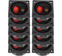 Luxshiny 10 Pezzi Terminali per Scatola Altoparlante Connettore Subwoofer Auto Vite di Bloccaggio 57x57 Mm Accessorio per Installazione Fai da Te su Casse e Impianti Audio Automobilistici
