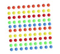 Luxshiny 100 Palline Piccole Di Plastica Solida 15mm Colorate Per Contare e Insegnare La Probabilità Scatola Portatile Materiale Didattico Matematico Per Scuole Elementari