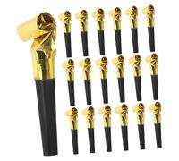 Luxshiny 100 Pezzi Atmosfera di festa che soffia drago Noisemaker rumore Blowouts Contento oggetti di scena Favore del partito rumorosi ventilatori per feste rumori di capodanno p.s D'oro