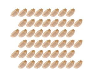 Luxshiny 100 Pezzi Barchetta per Sushi in Legno Usa e Getta, Piatto Resistente e Stabile a Forma di Barca, per Ristoranti e Picnic All'aperto, Design Naturale e Versatile