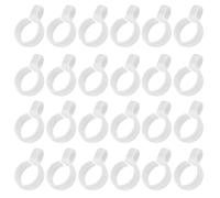 Luxshiny 100 Pezzi Ganci Antivento in Plastica per Grucce, Resistenti e Multifunzione, Adatti per Tubi da 28-35mm, per Casa e Studio
