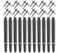 Luxshiny 100 Set Aste per Freccette, Aste Sostituibili, Set 2ba in Nylon Nero, Resistenti all'Usura e Portatili, Ricambi per Freccette Professionali