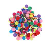 Luxshiny 1000 Pezzi Cerchi Non Tessuto, Rotondi, per Accessori Chioma e Spille, Facili da Incollare, per Creare Ornamenti per Chioma