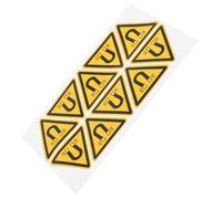 Luxshiny 10pezzi Adesivi Avvertimento Campo Magnetico Etichette Safety Autoadesive Impermeabili Per Macchinari Segnali Protettivi Visibili Per Operatori e Sicurezza Attrezzature