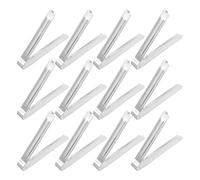 Luxshiny 12 Pezzi Supporto per Vassoio da Cucina in Acciaio Inox Stabile e Smontabile, Gambe per Vaporiera Compatibili Accessori Cucina, Dimensioni 7,5x7,55x1 Cm