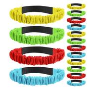 Luxshiny 16 Pezzi Cinghie le Gambe da Gara per Corsa a Tre Gambe, in Nylon e Poliestere, Leggere, Colorate, e Famiglie, Giochi da Cortile e Feste