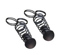 Luxshiny 2 Pezzi Allenatore Portatile per Forza della Mano e Resistenza delle Dita in Silicone e Molla Nero per Arrampicatori e Sollevatori Pesi