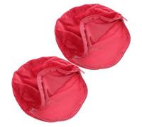 Luxshiny 2 Pezzi Borsa Termica Rotonda Comoda e Portatile per Scaldamani in Flanella Morbida Chiusura a Zip e Bottiglie di Acqua Calda per Uso Domestico in Movimento