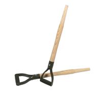 Luxshiny 2 Pezzi Manico di Pala da Giardino con Impugnatura in Legno e Plastico, Resistente per Uso Intenso, Facile da Installare, per Trapianto e Scavo