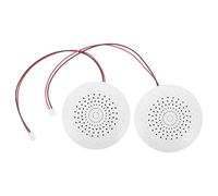 Luxshiny 2 Pezzi Mini Altoparlante Tromba Cablato 8 Ohm 1 Watt con Griglia e Custodia in Plastica per Sostituzione Interfono e Amplificatore Portatile