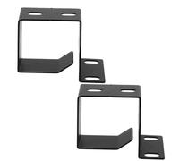 Luxshiny 2 Pezzi Organizzatore e Design Componibile Nero per Cavi per Rack Server in Metallo con Passaggi Curvi e Scatole di Interfaccia per Studio Musicale e Gestione