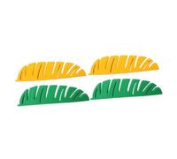 Luxshiny 2 Set Portaspazzolino Da Organizer Per Spazzolini Elettrici Design Foglia Creativa Per Dentifricio E Accessori Per Bagno Facile Da Installare E Colori Giallo E Verde 2 Pezzi*2