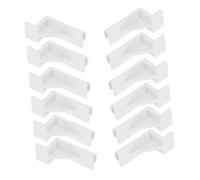 Luxshiny 20pezzi Ganci in Plastica Per Mensole Del Frigorifero Clip Multiuso Per Supporto Sicuro Di Scaffali in Frigorifero e Congelatore Facile Installazione e Organizzazione Degli Spazi