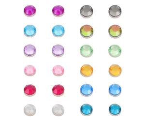 Luxshiny 24 Pezzi Segnaposti per Bicchieri di Vino Magnetici in Acrilico Riutilizzabili Design Colorato a Cristallo per Ristoranti Occidentali e Feste in Confraternita Colore Casuale