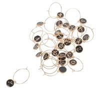 Luxshiny 26 Pezzi Segnaposto per Bicchieri Ciondolo Lettera per Calici a Stelo