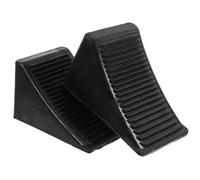Luxshiny 2pezzi Cunei Ferma Ruote in Gomma Triangolari Rinforzati per Camper e Rimorchi Blocca Ruote Antiscivolo per Veicoli e Accessori Trailer Stop Movimento Sicuro e Durevole